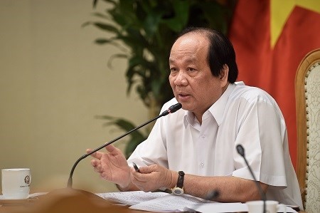 Bộ trưởng, Chủ nhiệm Văn phòng Chính phủ Mai Tiến Dũng phát biểu tại cuộc họp. (Nguồn: baochinhphu.vn).