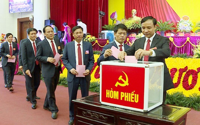 Đại hội đại biểu Đảng bộ thành phố Thái Bình lần thứ XXVIII nhiệm kỳ 2020 - 2025 diễn ra vào cuối tháng 5/2020 (Ảnh: Báo Thái Bình).