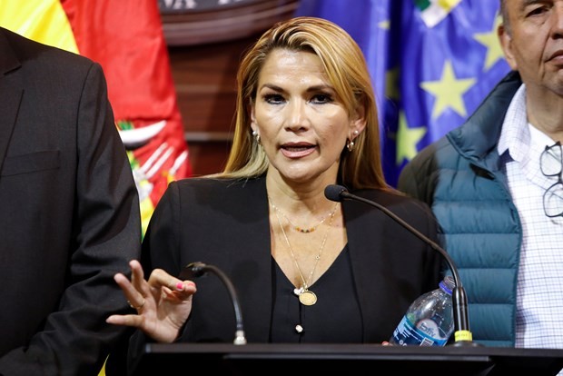 Tổng thống lâm thời Bolivia Jeanine Anez. (Ảnh: Reuters).