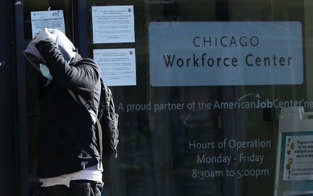Một trung tâm việc làm tại Chicago, Mỹ. (Ảnh: AP).