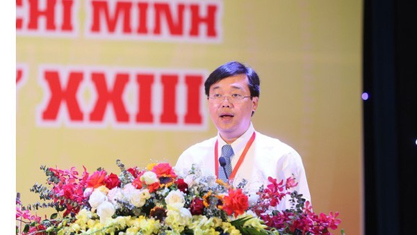 Ông Lê Quốc Phong tái đắc cử Bí thư Đảng ủy Trung ương Đoàn. Ảnh: Thanhnien.