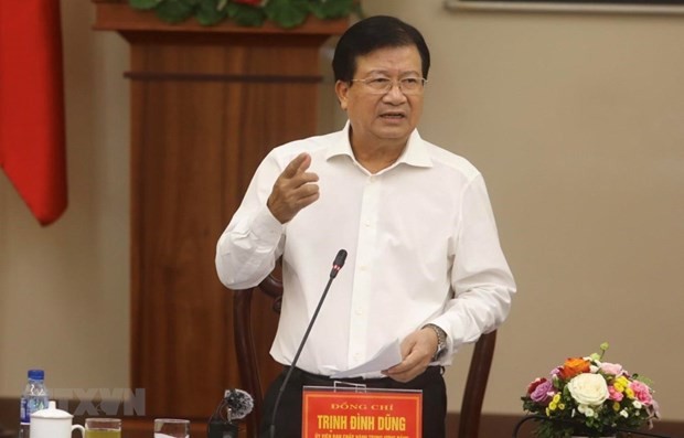 Phó Thủ tướng Trịnh Đình Dũng. (Ảnh: Huy Hùng/TTXVN).