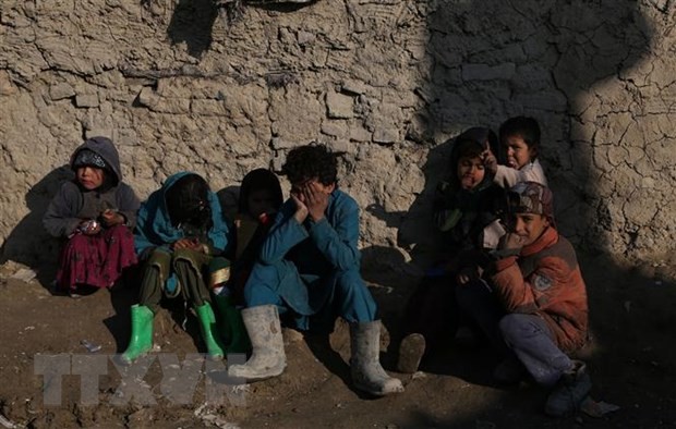 Trẻ em tại một trại tị nạn ở Kabul, Afghanistan. (Ảnh: THX/TTXVN).
