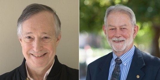 Paul R.Milgrom (trái) và Robert B.Wilson. Ảnh: Stanford University.