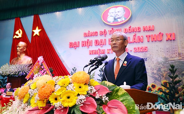 Đồng chí Nguyễn Phú Cường tái đắc cử Bí thư Tỉnh ủy Đồng Nai. Ảnh: Báo Đồng Nai.