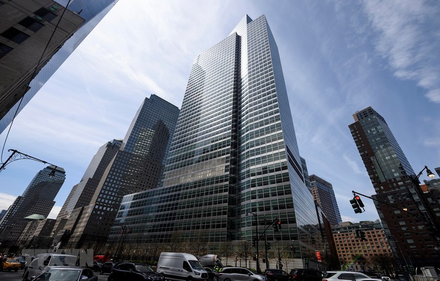 Trụ sở ngân hàng đầu tư Goldman Sachs ở New York, Mỹ. (Ảnh: AFP/TTXVN).