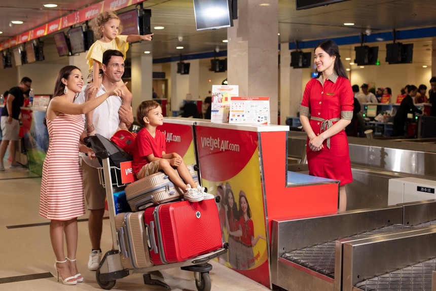 Nhân đôi niềm vui với ưu đãi cực "chất" cho giá vé và hành lý ký gửi trên toàn mạng bay nội địa Vietjet