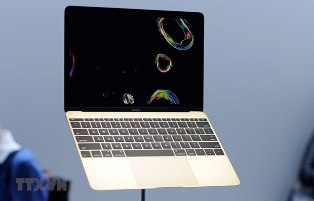 Máy tính MacBook của Apple. ( Ảnh: AFP/TTXVN).