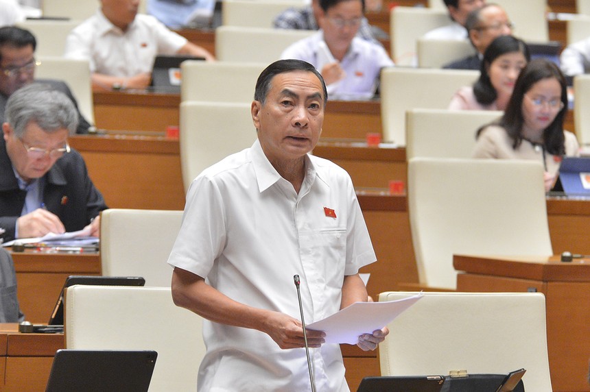 Đại biểu Phạm Văn Hòa (Đồng Tháp) phát biểu tại phiên thảo luận.