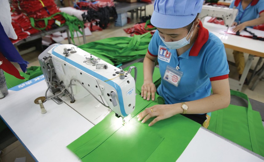 Sản phẩm bao bì của Thuận Đức được tái chế từ nhựa phế liệu.