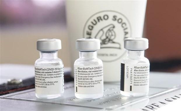 Vắcxin ngừa COVID-19 của Pfizer/BioNTech. (Ảnh: AFP/TTXVN).