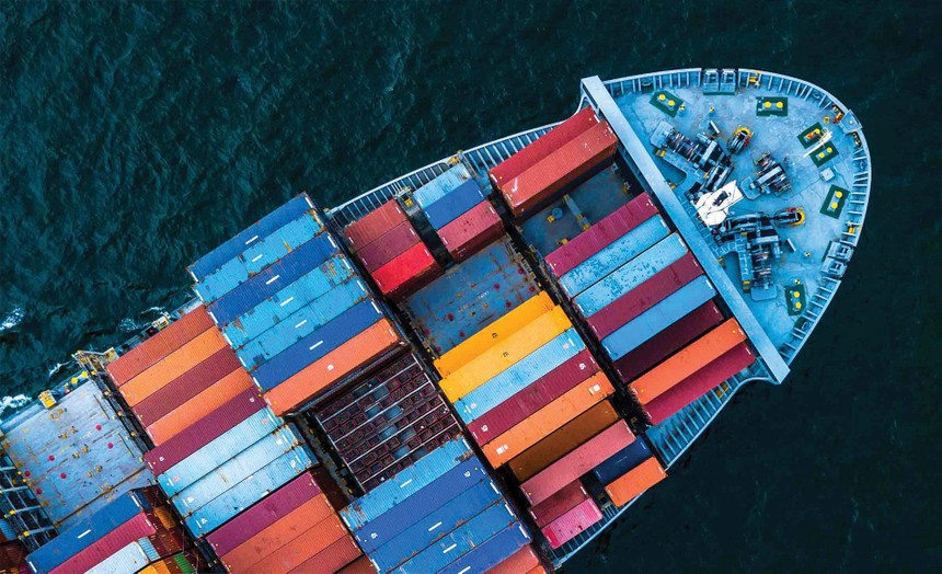 Chi phí thuê container loại 20 feet từ Việt Nam đi châu Âu tăng từ mức 1.200 - 1.500 USD/container lên 7.000 - 8.000 USD/container. Ảnh: Shutterstock.