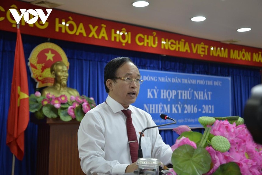 Ông Nguyễn Phước Hưng giữ chức vụ Chủ tịch HĐND thành phố Thủ Đức.