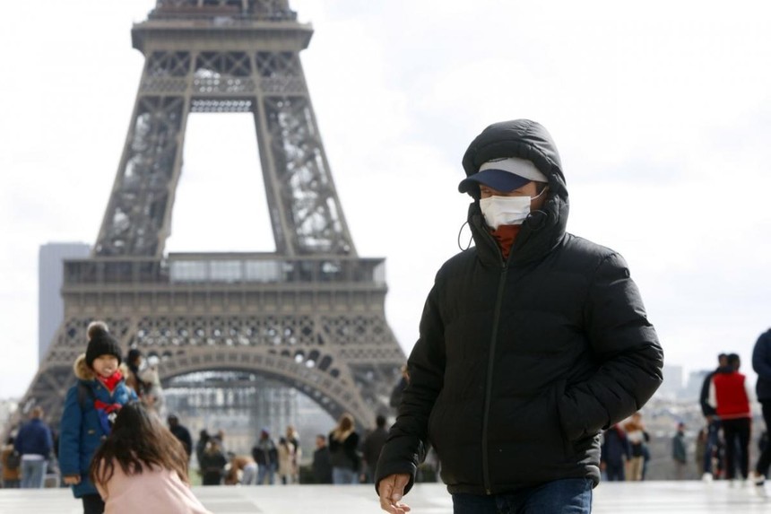 Pháp đang phải chịu thiệt hại nặng nề bởi dịch bệnh Covid-19. (Nguồn: AFP).