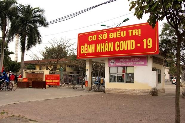 Bệnh viện Dã chiến số 2 tại Hải Dương. (Ảnh: PV/Vietnam+).