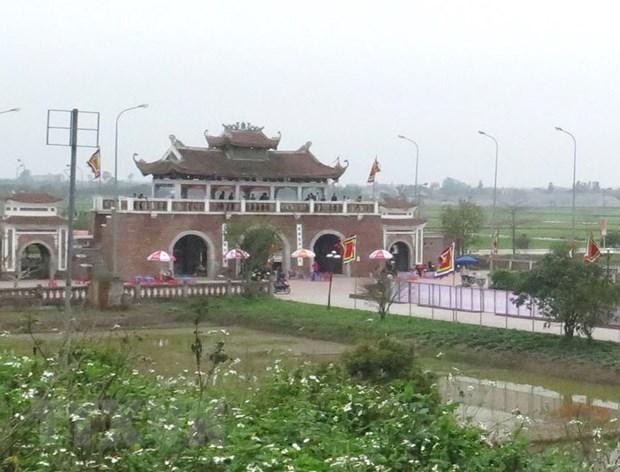 Cổng vào Khu di tích Quốc gia đặc biệt Đền Trần, xã Tiến Đức, Hưng Hà, Thái Bình. (Ảnh: Xuân Tiến/TTXVN).