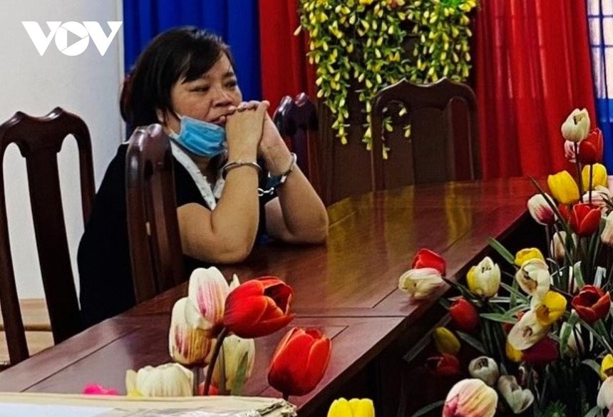 Bà Võ Kim Mẩn đang bị tạm giam để điều tra.