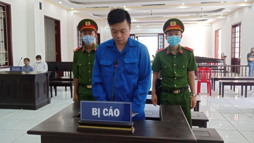 Bị cáo Huỳnh Quốc Dương tại phiên tòa.