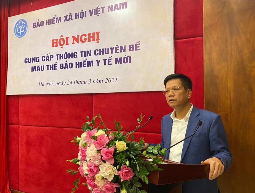 Phó yổng giám đốc BHXH Việt Nam Trần Đình Liệu phát biểu khai mạc hội nghị.