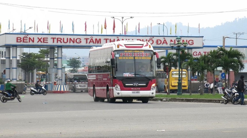 Bến xe Trung tâm thành phố Đà Nẵng (ảnh chụp trước ngày 27/4/2021).