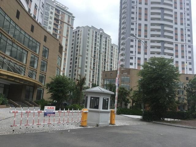 Khu chung cư K35 Tân Mai, phường Tương Mai, quận Hoàng Mai bị phong tỏa tạm thời do liên quan đến ca dương tính với SARS-CoV-2 (Ảnh: Chủ đầu tư).