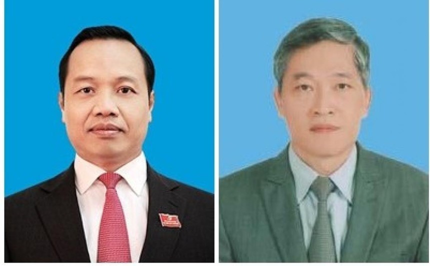 Chủ tịch UBND tỉnh Lai Châu Trần Tiến Dũng (ảnh trái); Thứ trưởng Bộ Khoa học và Công nghệ Trần Văn Tùng (ảnh phải).