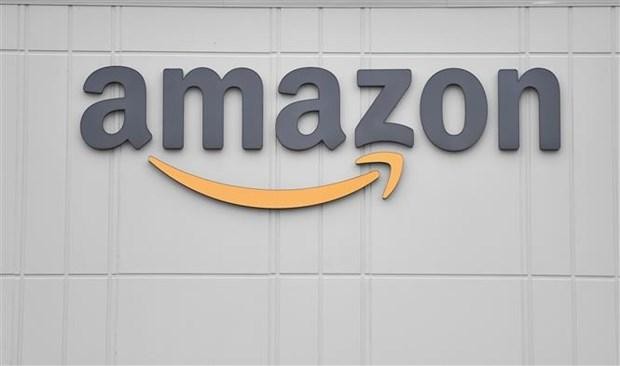 Biểu tượng của Amazon tại New York, Mỹ. (Ảnh: AFP/TTXVN).