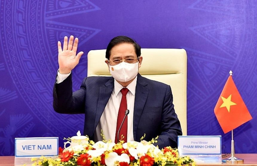 Thủ tướng tham dự Hội nghị Thượng đỉnh Hợp tác Tiểu vùng Mekong mở rộng lần thứ 7. Ảnh: Báo Chinhphu.