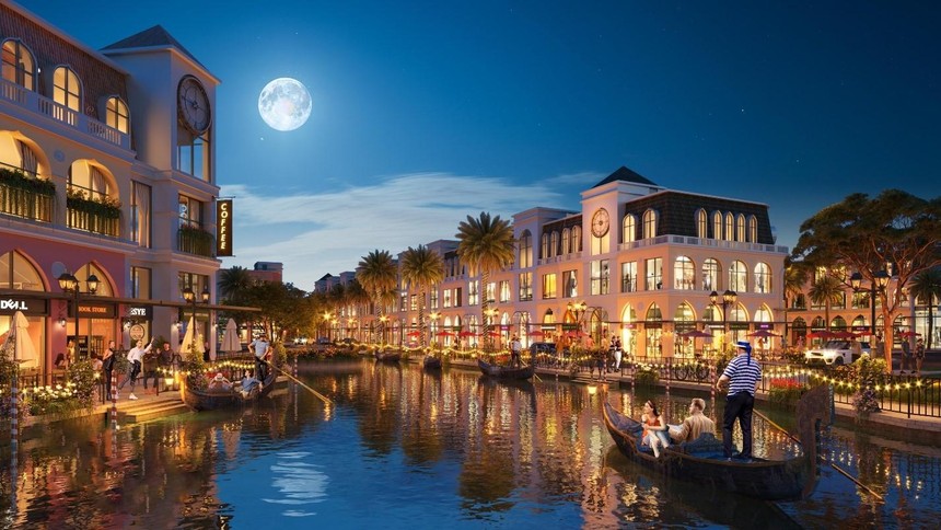 HVD dành phần diện tích lớn phát triển hệ thống kênh đào, tô điểm cho vẻ đẹp kiến trúc của Venezia Beach.