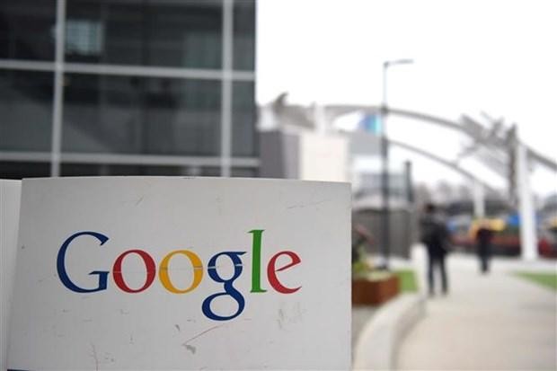 Biểu tượng của Google tại Mountain View, California, Mỹ. (Ảnh: AFP/TTXVN).