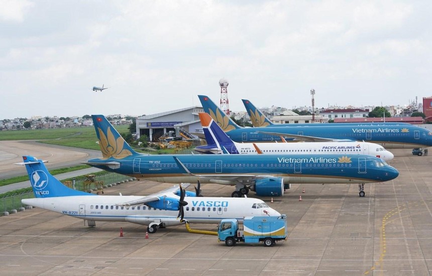 Vietnam Airlines Group khôi phục gần như hoàn toàn mạng bay nội địa sau ngày 20/10. (Ảnh: CTV/Vietnam+).