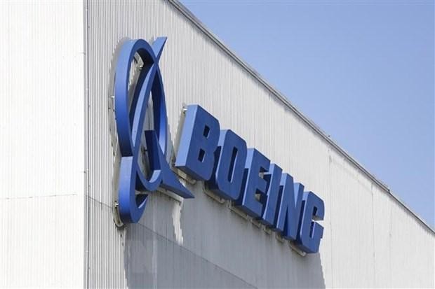 Biểu tượng Boeing tại nhà máy ở Renton, Washington, Mỹ. (Ảnh: AFP/ TTXVN).