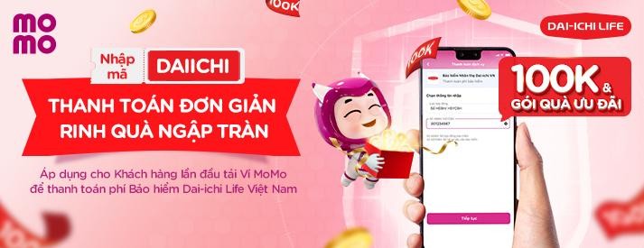 Dai-ichi Life Việt Nam tiếp tục triển khai chương trình ưu đãi hấp dẫn khi đóng phí qua Ví MoMo