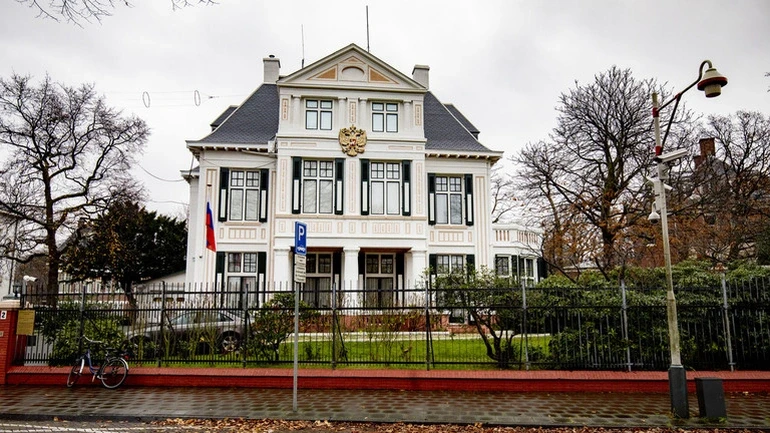 Đại sứ quán Nga ở Hà Lan (Ảnh: RT).