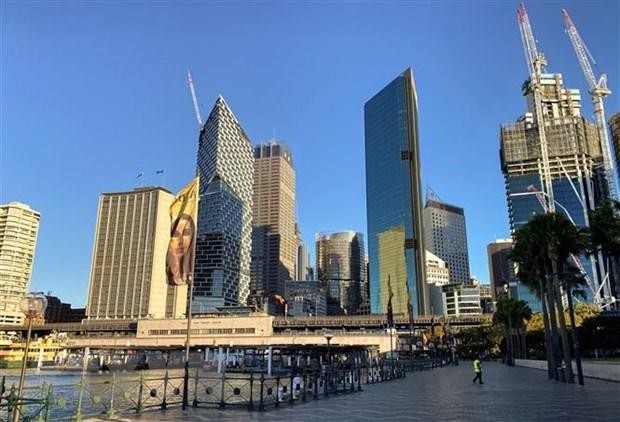 Cảnh vắng vẻ tại Sydney, Australia ngày 4/8/2021, trong thời gian phong tỏa phòng dịch COVID-19. (Ảnh: THX/TTXVN).