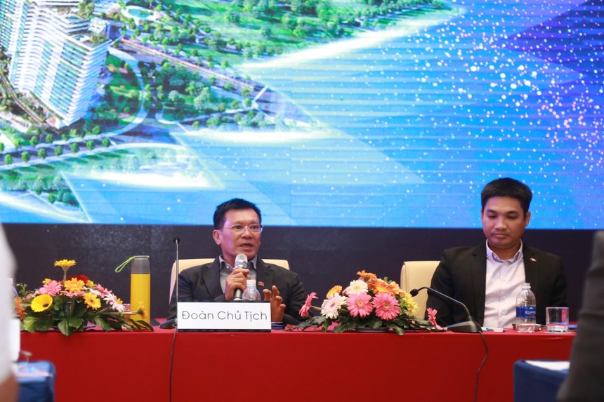 Ông Nguyễn Thiện Tuấn – Chủ tịch HĐQT Tập đoàn DIC phát biểu tại sự kiện.