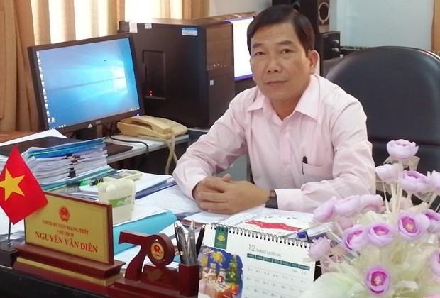 Chủ tịch Ủy ban Nhân dân huyện Mang Thít, ông Nguyễn Văn Diên. (Nguồn: mangthit.vinhlong.gov.vn)