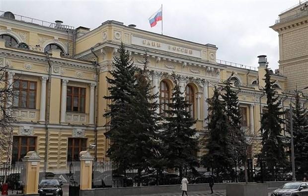 Trụ sở Ngân hàng Trung ương Nga tại Moskva. (Ảnh: TASS/TTXVN).
