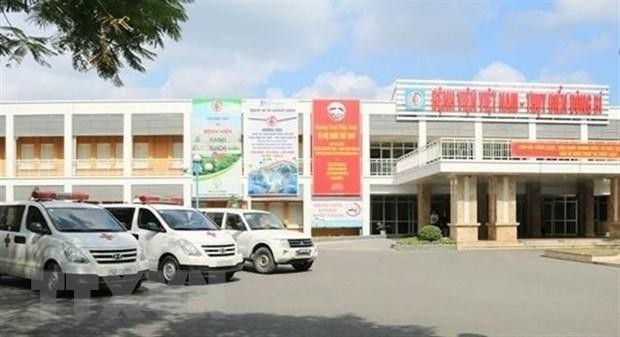 Bệnh viện Việt Nam-Thụy Điển Uông Bí ( Quảng Ninh) có nhiều cán bộ bị kỷ luật liên quan đến việc mua sắm kit xét nghiệm của Công ty Việt Á. (Ảnh: TTXVN phát).