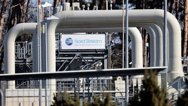 Đường ống dẫn khí đốt Dòng chảy phương Bắc 1 (Nord Stream 1) tại Lubmin, Đức, ngày 8/3/2022. (Ảnh: Reuters/TTXVN).