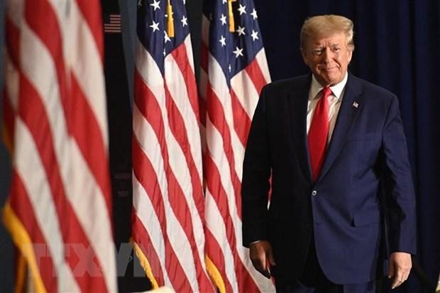 Cựu Tổng thống Mỹ Donald Trump phát biểu tại hội nghị của Viện Chính sách nước Mỹ trước tiên ở Washington, DC, ngày 26/7/2022. (Ảnh: AFP/TTXVN).