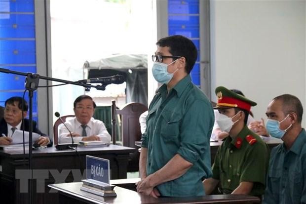 Bị cáo Luyện Xuân Tràng tại phiên xét xử ngày 19/8. (Ảnh: Nguyễn Thanh/TTXVN)