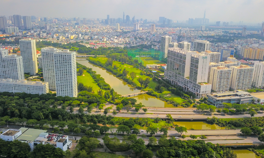 Các dự án tại Nam Sài Gòn với không gian sống xanh được người mua ưa chuộng.