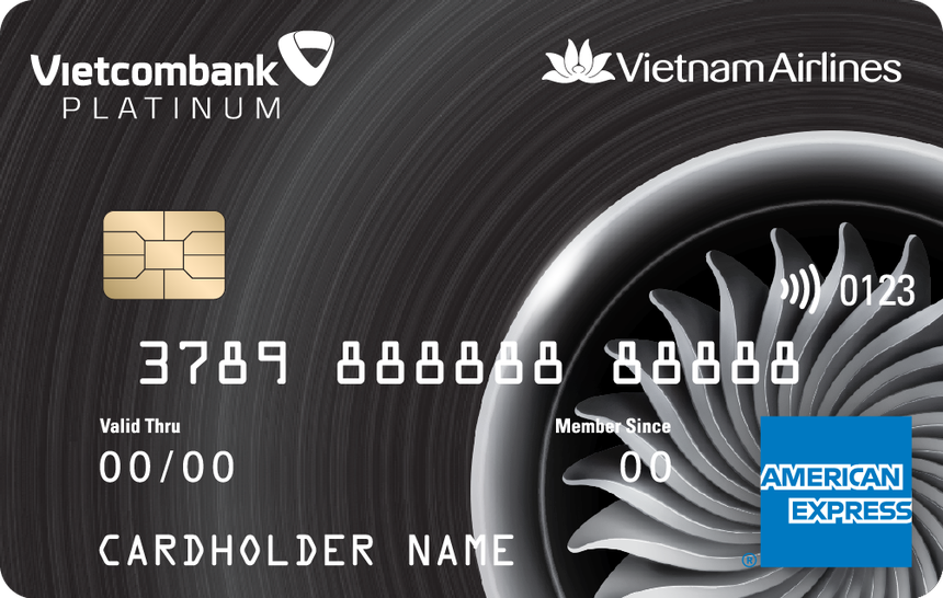 Đẳng cấp thẻ Vietcombank Vietnam Airlines American Express (thẻ Amex Bông Sen Vàng).