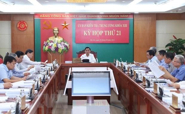 Ủy ban Kiểm tra Trung ương họp kỳ thứ 21. (Ảnh: Lâm Khánh/TTXVN).
