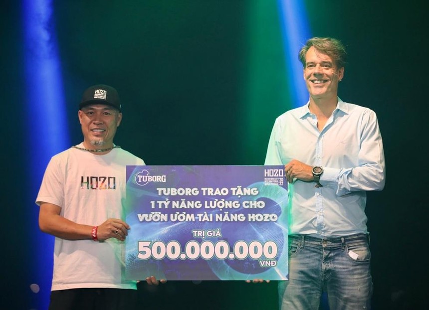 Tuborg cam kết quyên góp 500 triệu đồng nhằm hỗ trợ phát triển các tài năng âm nhạc trẻ.