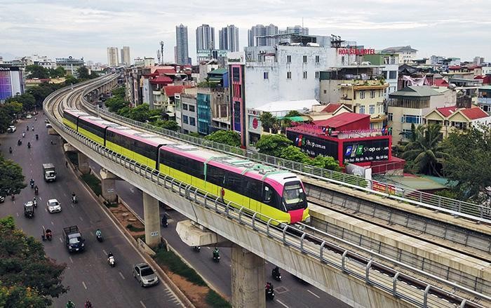 Chính thức chạy thử 8 đoàn tàu trên tuyến metro Nhổn - ga Hà Nội
