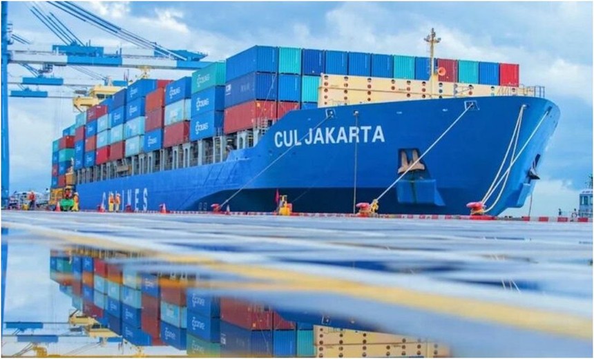 Tàu container CUL Jakarta vận hành bởi CU Lines, một hãng vận tải container ngoài hiệp hội Nguồn: splash247.com.