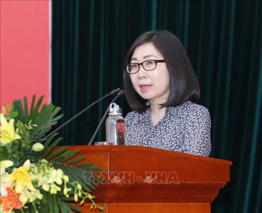 Bà Đoàn Thị Tuyết Nhung - Tân Phó Tổng giám đốc Thông tấn xã Việt Nam. Ảnh: TTXVN