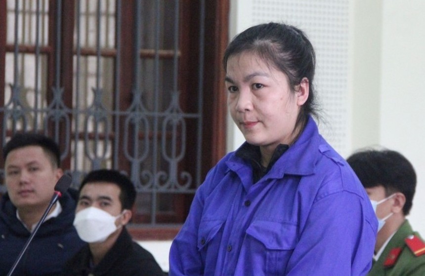 Bị cáo Nguyễn Thị Vân tại phiên tòa.
